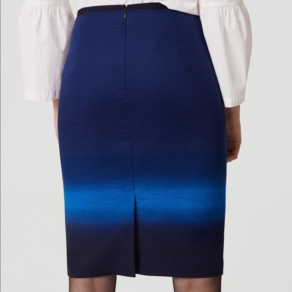 LOFT blue ombré pencil skirt NWT - Picture 3 of 5